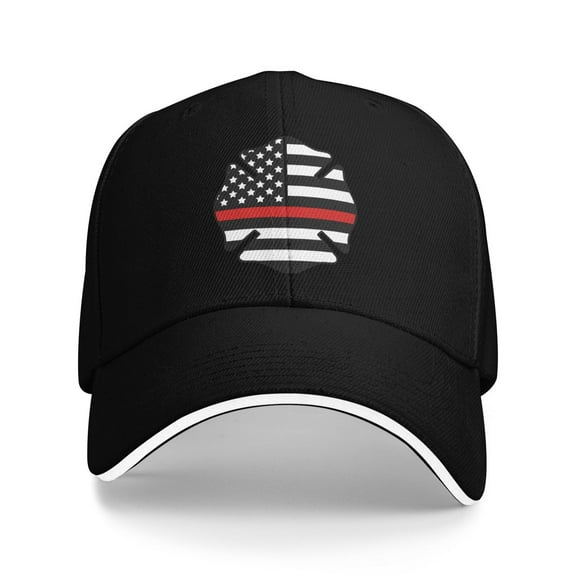 Firefighter Badge Fire Department Usa Flag Men Women Sandwich Cap Classic Baseball Capunisex Adjustable Casquette Dad Hat