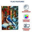 thumbnail image 4 of America Forever Winter Blue Jay Squirrel Double Sided Garden Flag 12.5 x 18 inch Holiday Window Bird Wildlife Outdoor Seasonal Decorative Yard Banner, 4 of 4
