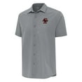 thumbnail image 2 of Men's Antigua Gray Boston College Eagles Activate Woven Short Sleeve Button-Up Shirt, 2 of 3