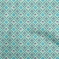 thumbnail image 1 of oneOone Polyester Spandex Arctic Blue Fabric Asian Suzani Fabric For Sewing Printed Craft Fabric By The Yard 56 Inch Wide, 1 of 5
