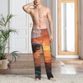 thumbnail image 5 of Goofa Sunset Dancing Dolphin B Pattern Printed Soft Pajama Pants for Men, Wide Leg Comfy Casual Lounge Yoga Pants-X-Large, 5 of 9