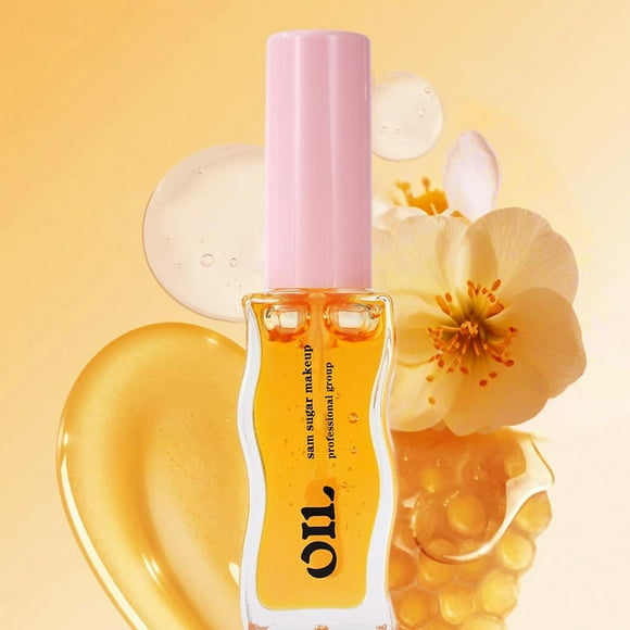 01#SAM SUGAR Fruit Honey Essence Lip Oil Lasting Moisturizing Diminish Lip Lines Lip Protector Transparent Pearlescent Lip Glaze