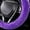 Purple, variant on 2 Pcs Plush Steering Wheel Cover Set with Gear Shift Cover, 15 Inch Universal Soft Faux Fur Fluffy Auto Interior Accessories, Warm Winter Car Decor