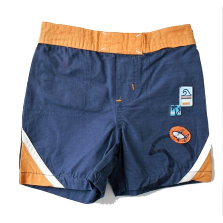 CARTER'S BOYS SHORTS - BLUE SZ 12 MONTHS - SURF DUDE