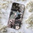 thumbnail image 5 of Gothic Skeleton & Black Cat Collage Phone Case, Whimsical Dark Humor Aesthetic, Durable Protective Phone Cover for iPhone 16 15 14 13 12 11 Mini Pro Max, 5 of 6