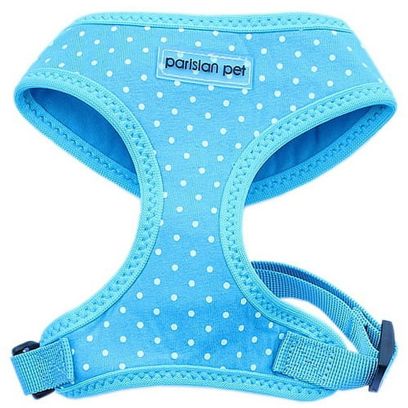 Parisian Pet Mesh Harness Blue Dot