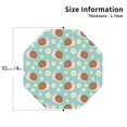 thumbnail image 2 of Yiaed Snail And Flower Print Leather Coasters for Drinks - Cup Coasters Coffee Table Kitchen Table Bar, Home & Office Gifts Handmade Drink Coasters-Octagon, 2 of 6