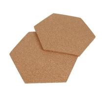 OUNONA Hexagon Cork Boards for Decor Self Adhesive Bulletin Boards to Organize Home Office with 8 Pieces