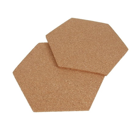 OUNONA Hexagon Cork Boards for Decor Self Adhesive Bulletin Boards to Organize Home Office with 8 Pieces