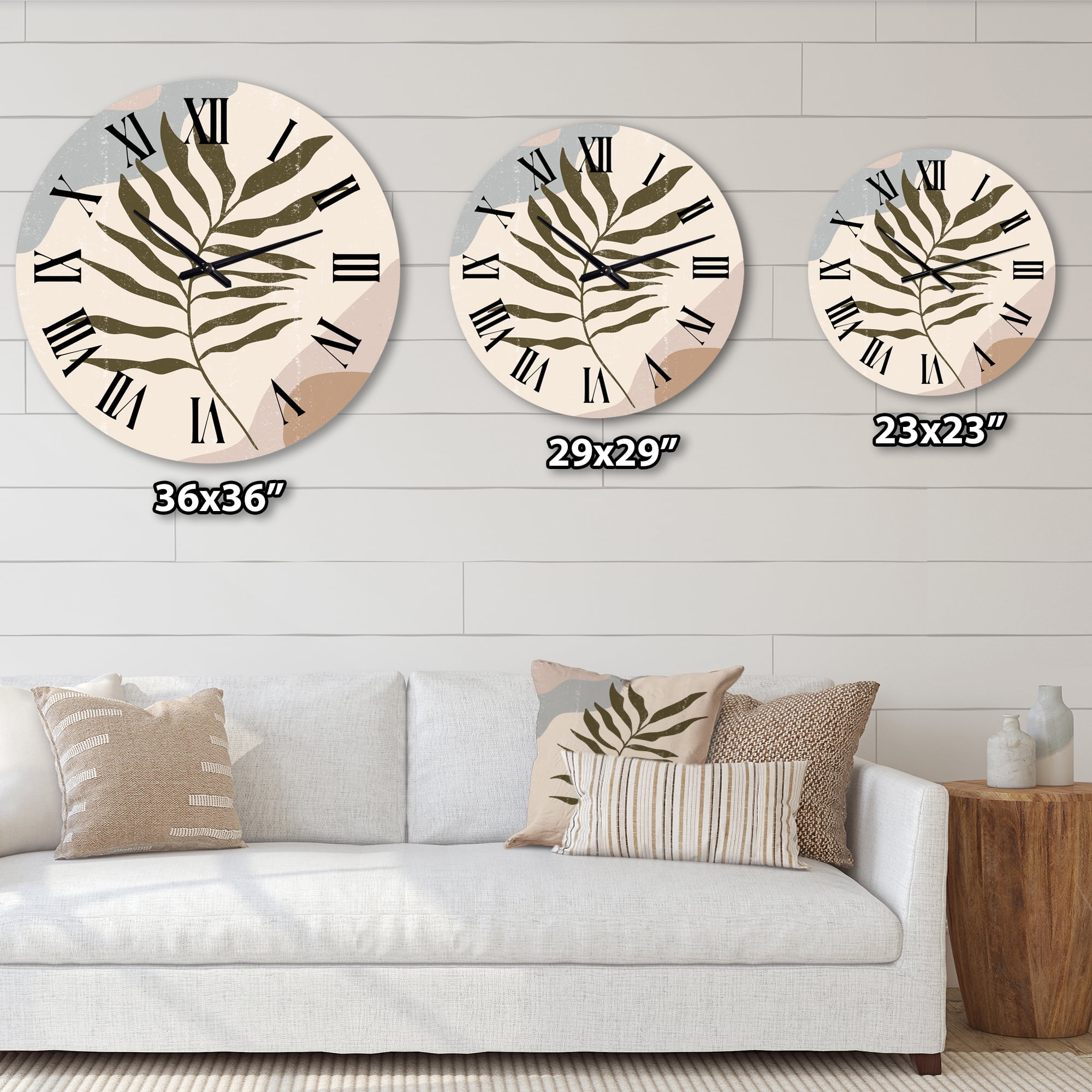 Designart 1 in Modern,Contemporary Wall Clock