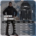 thumbnail image 2 of TACVASEN Men's Winter Ski Snow Jackets Heavyweight Waterproof Warm Fleece Hiking Coat with Hood Multi-Pockets Black Gray L, 2 of 7