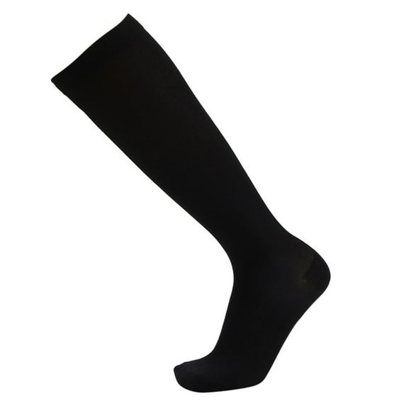MSJUHEG Compression Socks For Women Womens Socks 1Pair Unisex Compression Long Socks Women Men Pure Color Leg Socks Thigh High Socks Black L