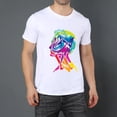 thumbnail image 2 of Mens Oversize T Shirts Art Drawing Casual Short Sleeve Basic Tees Crew Neck T-Shirt Funny Graphic Tees Black or White XS-5XL, 2 of 5