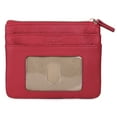 thumbnail image 4 of Dopp Women's Pik-Me-Up Large ID Coin Card Case Leather, Red, 4 of 5