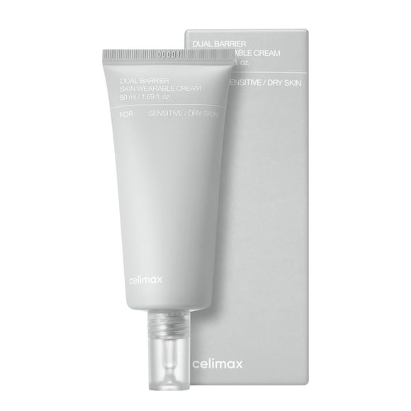 celimax Dual Barrier Skin Wearable Cream | Long Lasting Cream Face Moisturizer with Ceramides, Hyaluronic Acid, Moisturizing, Hydrating, Soothing, Repairing, Day & Night Cream, 50ml