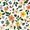 Retro Colorful Flowers, variant on Yayeee Doormat for Indoor Entrance 32" x 20" Non Slippery Floor Rug, Retro Green Abstract