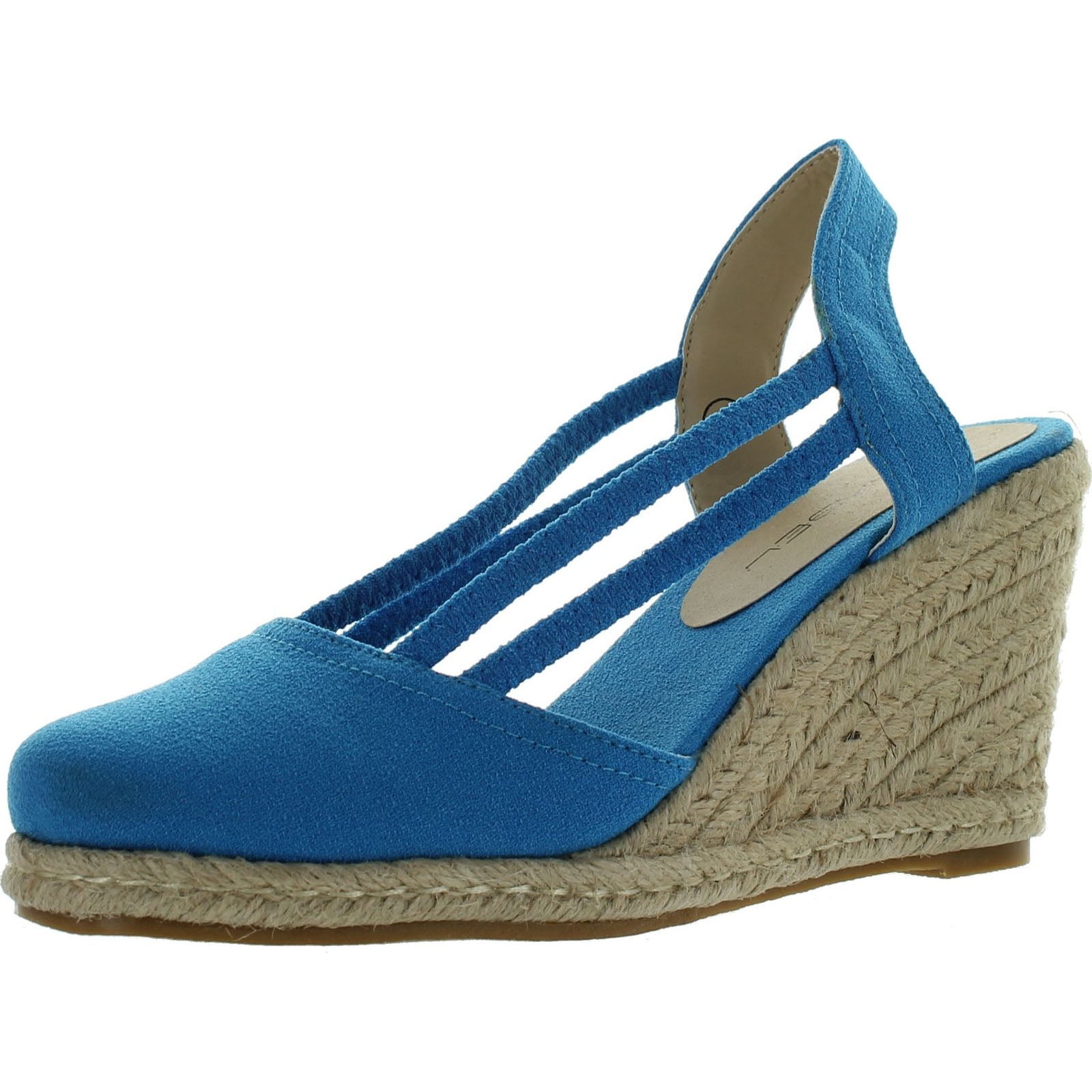 C Label C LABEL ROLLIN5 Womens Espadrille Elastic Sling Back Wedge
