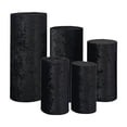 thumbnail image 4 of 5 cubiertas de pilar de pedestal elegantes para fiestas, eventos, cumpleaños y bodas. Negro, 4 of 9