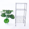 thumbnail image 4 of Sales Promotion! 4-Shelf Shelving Units and Storage, Rectangle Carbon Steel Metal , Adjustable Heavy Duty Steel Wire Shelving Unit for Garage, Kitchen, Office, 4 of 9