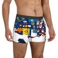 thumbnail image 4 of Cauagu The Map Of United States Print Boxer Briefs for Men,Comfortable Breathable Men's Underwear Moisture Wicking Underpants -XX-Large, 4 of 8