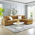thumbnail image 2 of Sectional Sofa Set, Velvet, Brown, Modern Contemporary Urban Design, Living Lounge Room Hotel Lobby Hospitality, 2 of 10