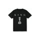 thumbnail image 1 of Camiseta KING de algodón de 180 g/m² para hombre - Estampado gráfico del Rey del Ajedrez en negro, manga corta, cuello redondo, ideal para un look informal, 1 of 6