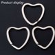 thumbnail image 3 of Llavero plano de Metal de 20 piezas, llavero de Metal creativo DIY plateado, llavero con aro, 3 of 5