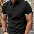 thumbnail image 4 of Polo informal de moda de verano para hombre, camiseta de manga corta con solapa de color, camiseta de manga corta con solapa a la moda, 4 of 5