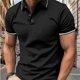 thumbnail image 4 of Polo informal de moda de verano para hombre, camiseta de manga corta con solapa de color, camiseta de manga corta con solapa a la moda, 4 of 5