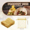 thumbnail image 2 of Uxcell Organza Bags, Candy Bags Mesh Bag with Drawstring for Party Favor and Gifts Gold 3.94 in, 2 of 7