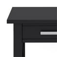 thumbnail image 3 of Home Square 2-Piece Solidwood Wide End Table with Storage Set in Black, 3 of 11