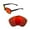 Fire Red Mirror Coated - Polarized, variant on Walleva Brown Polarized Replacement Lenses for Oakley Proxy Sunglasses