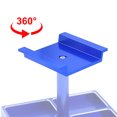 thumbnail image 3 of Ounissouiy RCGOFOLLOW 1 pieza aleación de aluminio rotación de 360 grados y soporte de trabajo de Metal ajustable de 360 ° para Kits de construcción modelo Azul, 3 of 6