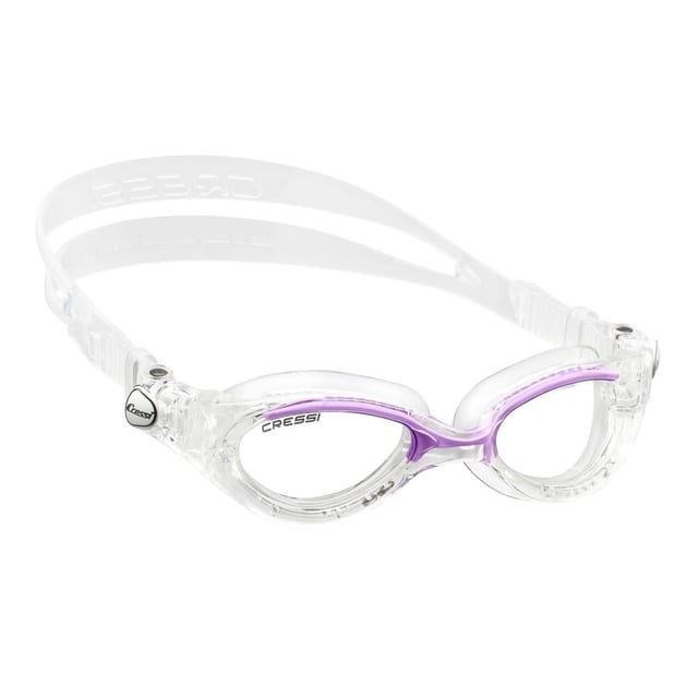 Goggle Cressi Flash Lady Adulto Claro/Lila Lente Claro