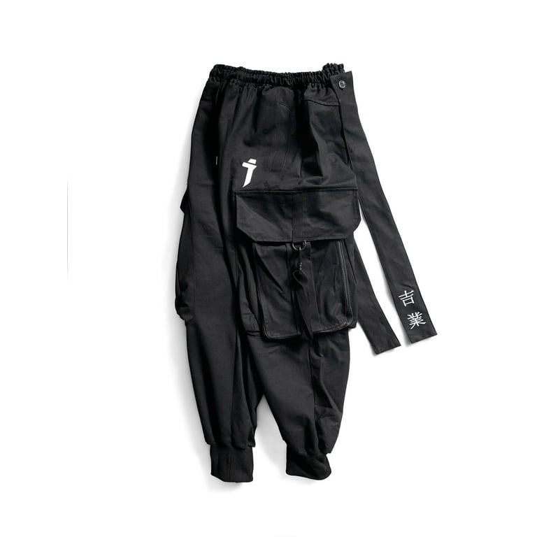 未使用　JAPAN PRACTICE PANTS / BLACK Size:L Niepce Inc Men's Baggy Cargo Techwear Pants, Black Japanese