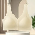 thumbnail image 6 of Plus Size Everyday Bras for Women Lace Fashion Thin Style Ventilate Front Buckle Bra Without Steel Rim Beige M-3XL, 6 of 6