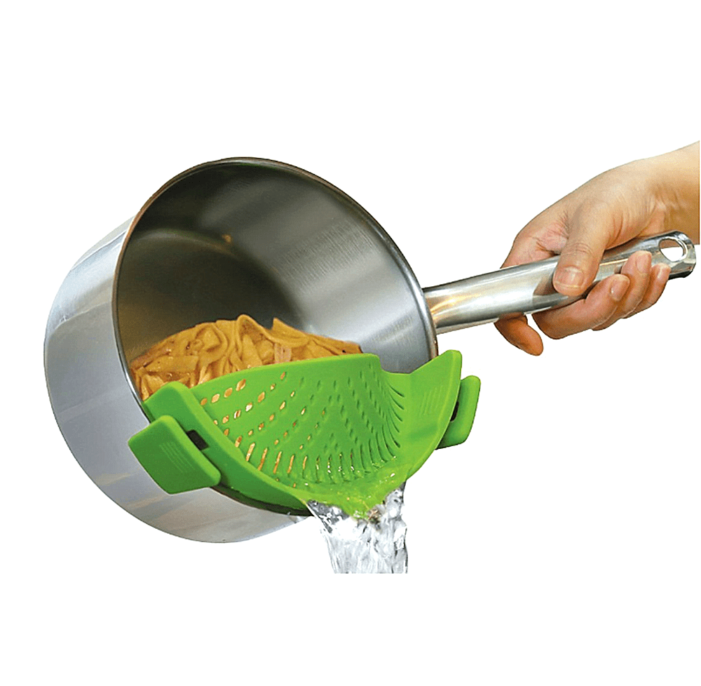 Gohope ClipOn Kitchen Food Strainer for Spaghetti, Pasta, and Ground