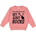 thumbnail image 2 of Inktastic For the Record, My Aunt Rocks Toddler Sweatshirt, 2 of 4