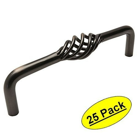 Pull 128mm Oil Rubbed Bronze (Cosmas 9992-128ORB Oil Rubbed Bronze Birdcage Cabinet Hardware Handle Pull - 5
