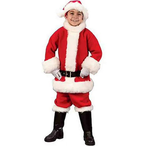 Rubies 274446 Child Flannel Santa Suit Costume M