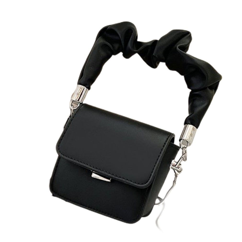 Chibi-store Multi-Pocket Double Zipper Designer Women PU Leather Shoulder Bags Satchel Handbag 