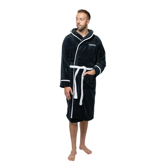 Ramones Bathrobe Presidential Seal new Official Black super soft fleece Unisex