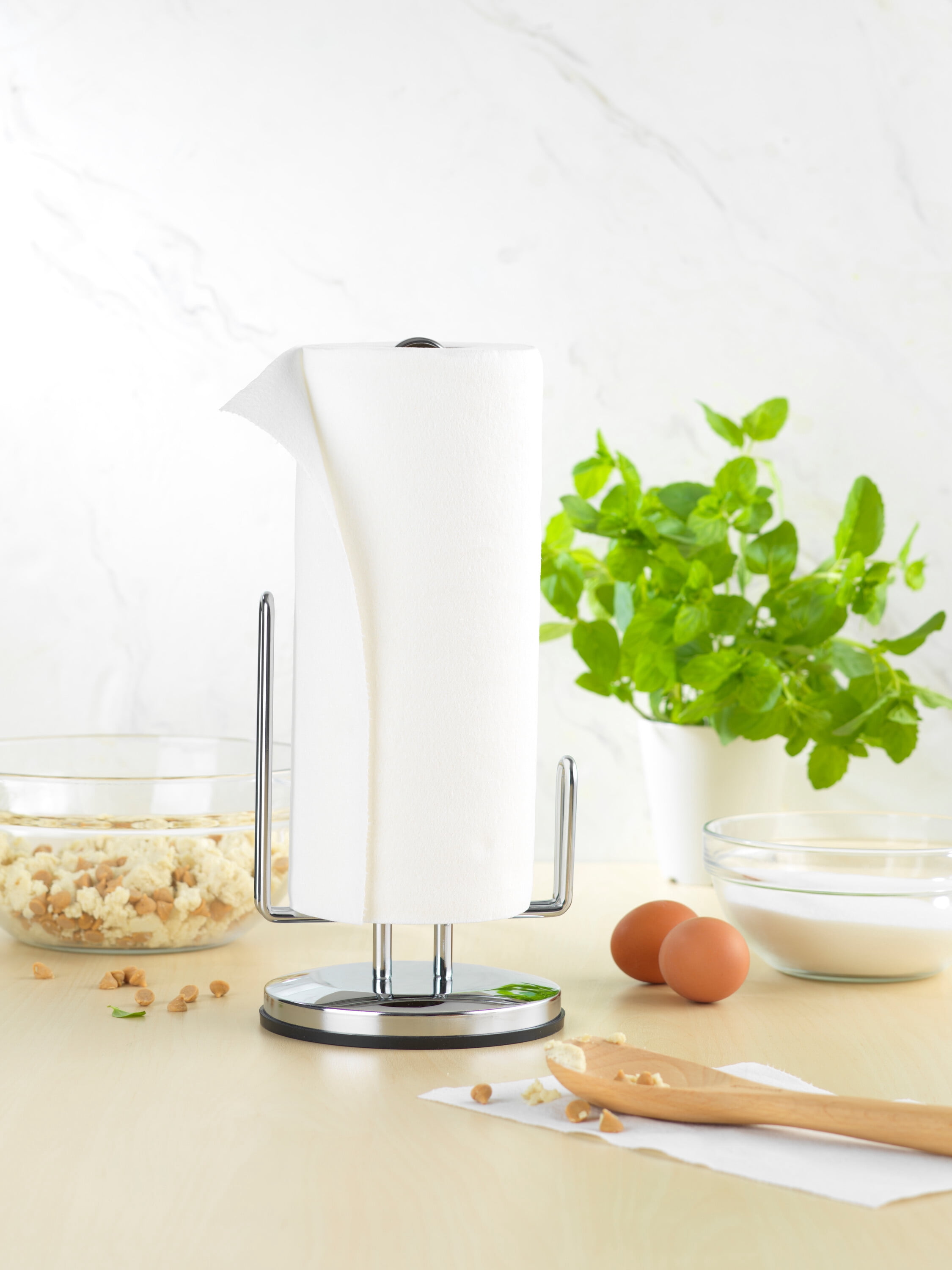 Mainstays Premium Stainless Steel Paper Towel Holder with Nonslip Base