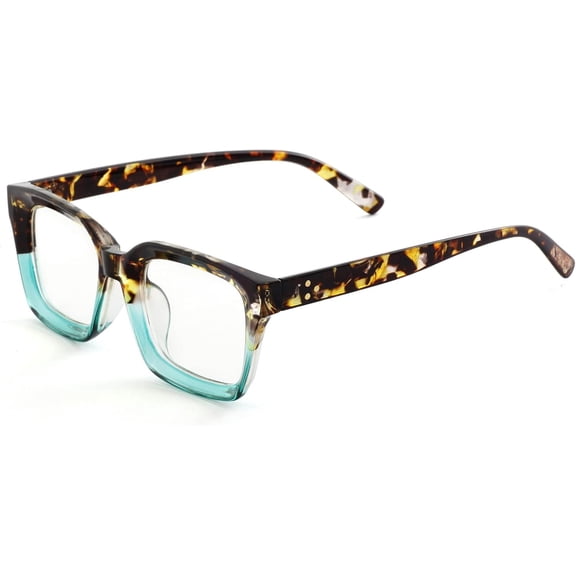 Classic Non Prescription Clear Lens Black Glasses for Women Men Thick Square Frame Eyeglasses