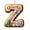 Z, variant on Dserfhy 1/26Pcs Gingerbread Alphabet Ornaments 26 Initial Letter Candy Cane Pendant with Berries Pattern Mini Monogram Christmas Tree Hanging Decoration