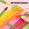 thumbnail image 4 of Set de pasteles al óleo PENTRISTA de 48 colores surtidos con sacapuntas y porta pasteles, 4 of 9