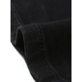 thumbnail image 5 of DARING DIVA Women's Denim Front Slit Zipper Bodycon Midi Jean Skirt M Black, 5 of 6