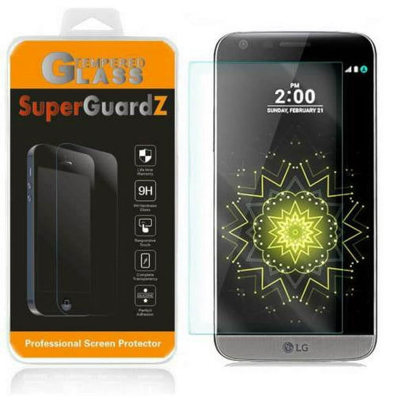 [2-Pack] For LG G5 - SuperGuardZ Tempered Glass Screen Protector [Anti-Scratch, Anti-Bubble]   LED Stylus Pen