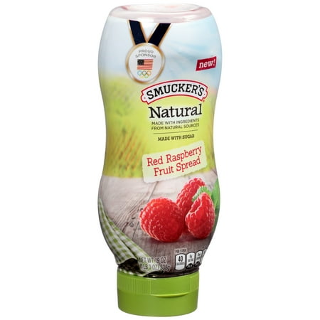 Smucker's Natural Squeeze Red Raspberry Fruit Spread, 19 Ounce