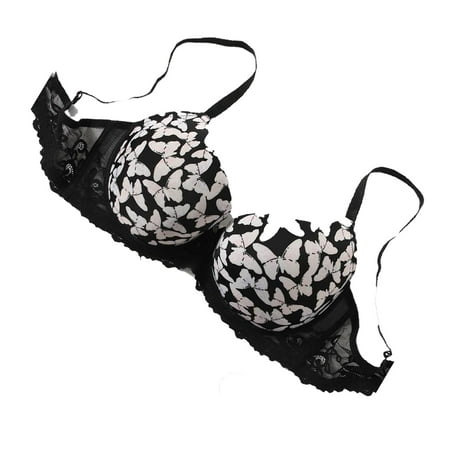 

Print A Piece Black and White Plus Size Bras & Bralettes (Women s)